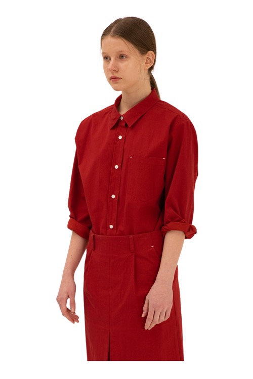 paper shirt (red orange)