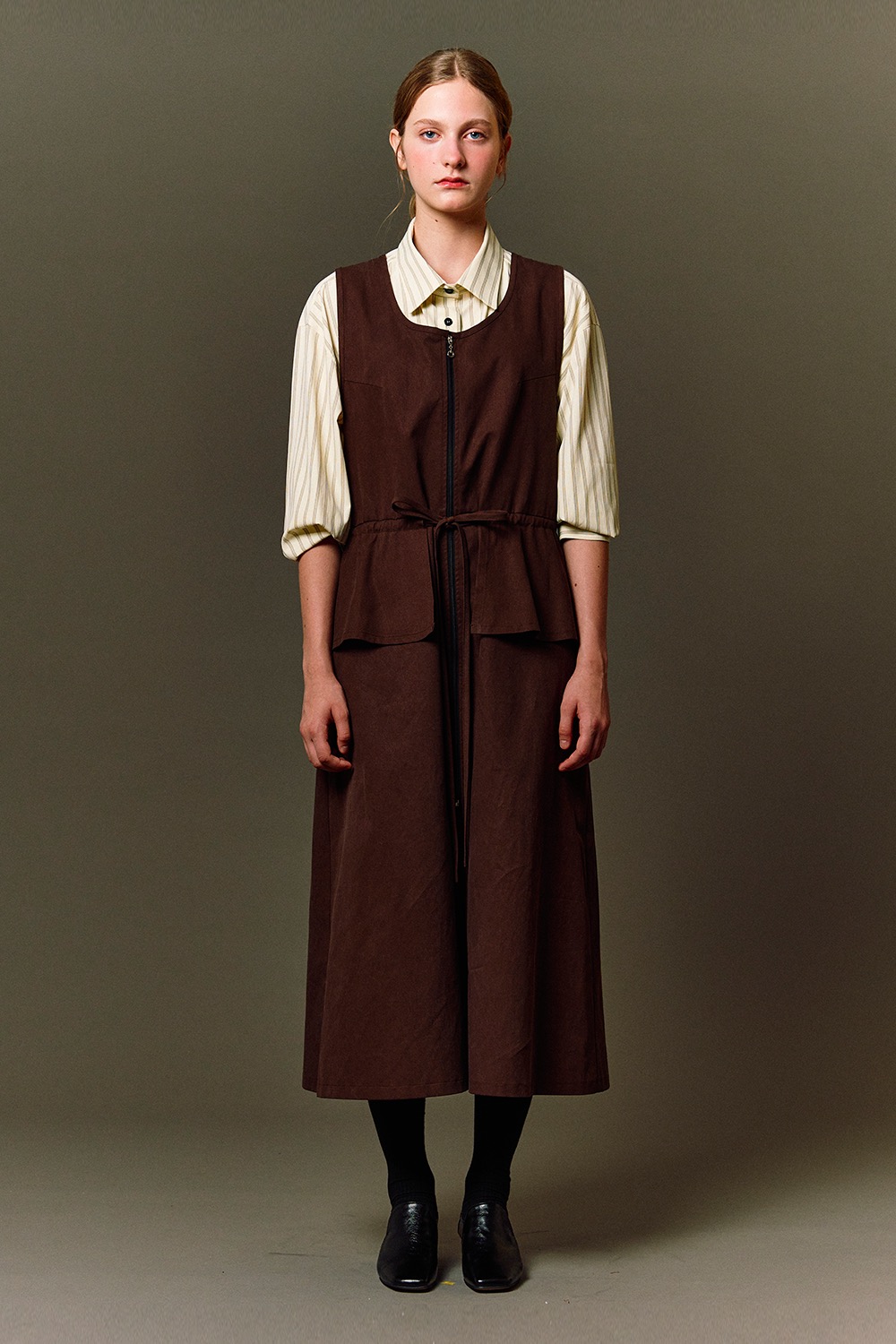 brown maxi dress