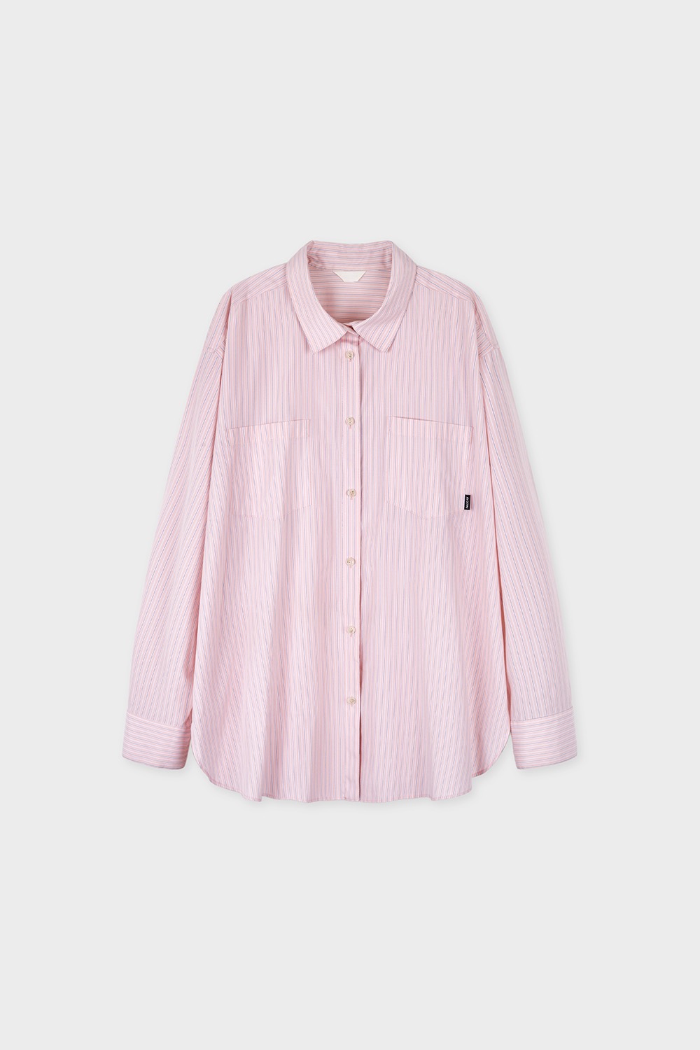 pink stripe over shirt